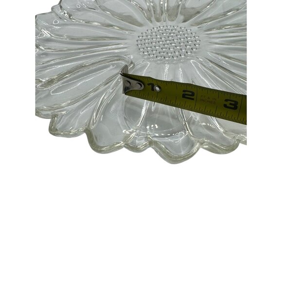 Hazel Atlas Sunflower Daisy Dahlia Luncheon . Scalloped  edge.  Serving party - Picture 7 of 13